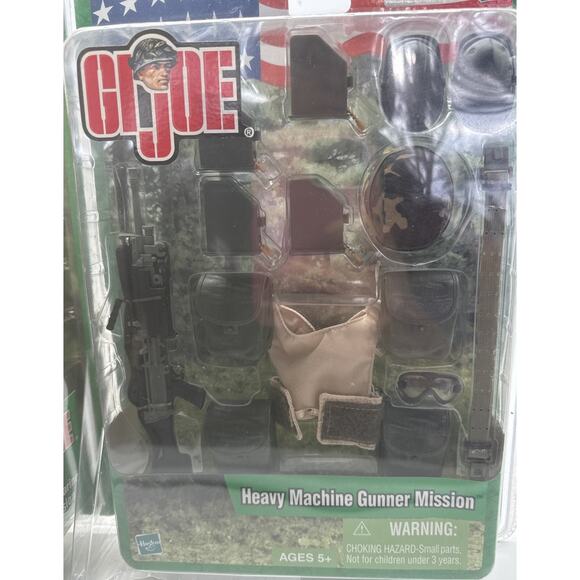 Hasbro 2002 GI JOE 26th Marine & Heavy Machine Gunner Mission Sealed